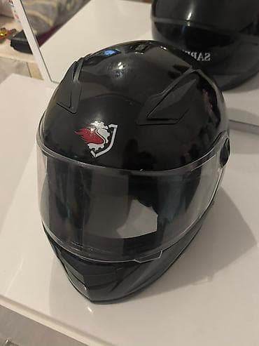moto skuter: Tam üzlü motosiklet kaskı – qara rəng Xüsusiyyətlər: - Tam üz qoruyan — 1