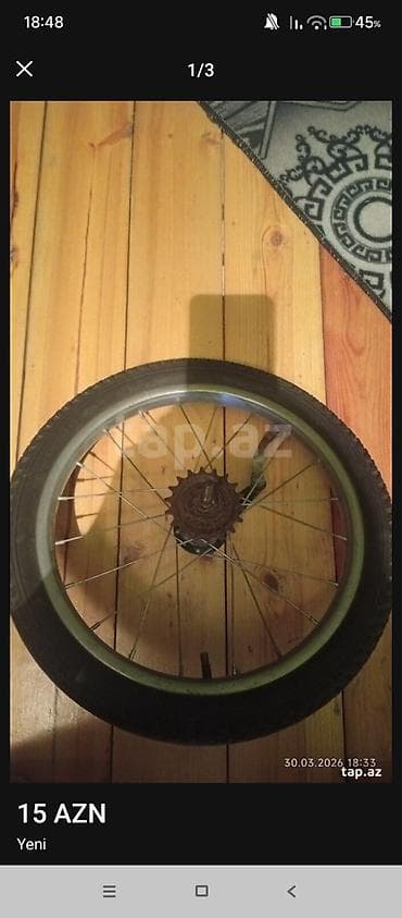 vesebet satışı: Velosiped arxa təkəri və hissələri - Ölçü: uşaq/bmx tipli kiçik — 3