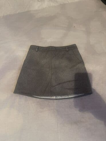 теплые юбки в клетку: Мини Юбка, XL — 1