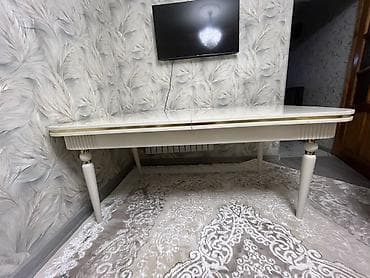 2 ci el mebeller: Qonaq otağı üçün, Yeni, Açılan, Oval masa, 6 stul — 4