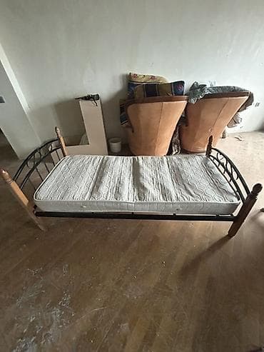 bazali tek carpayilar: Təknəfərlik çarpayı, Bazasız, Matras ilə, Siyirməsiz — 4