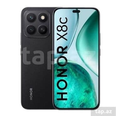 honor 8 lite qiymeti: Honor X8c, 128 GB, rəng - Qara, Barmaq izi — 2