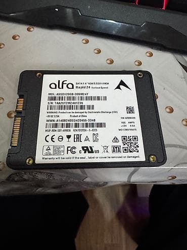 120gb: Daxili SSD disk 120 GB, 2.5", Yeni — 2