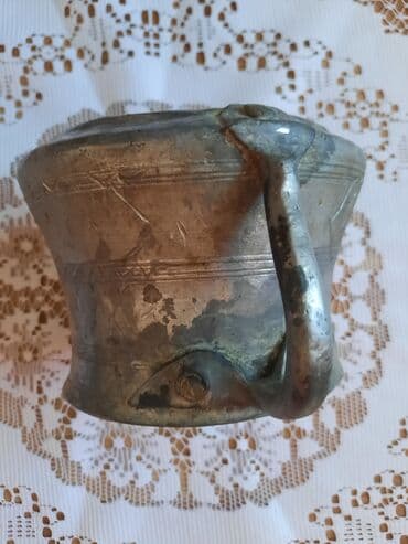 купить антиквариат: Qedimi mis su qabi. d- 11.5 см, h‐ 10.5 см. Состояние отличное — 5