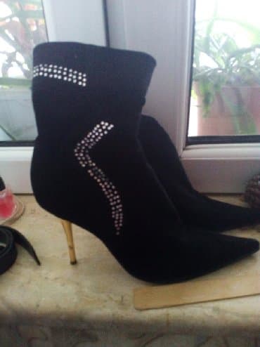 çəkmə: Ölçü: 38.5, rəng - Qara, Yeni — 1