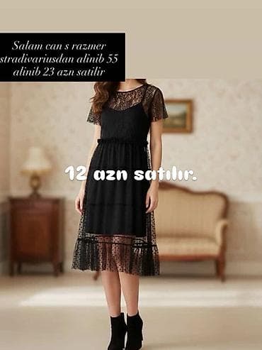 Ziyafət donu, Midi, Stradivarius, S lalafo.az -da Ziyafət donu, Midi, Stradivarius, S
