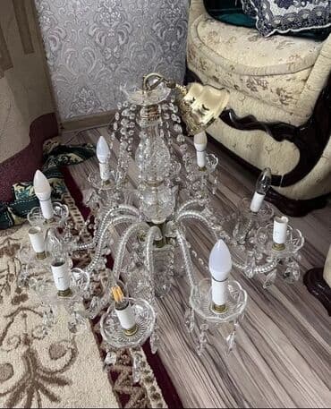 светильник led: Çılçıraq, 8 lampa, Xrustal — 1