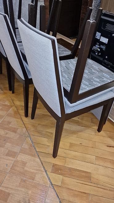 temiz taxta: Qonaq otağı üçün, Qatlanmayan, rəng - Boz Stul — 3