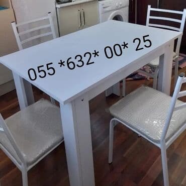 fırlanan stollar: Mətbəx üçün, Yeni, Açılmayan, Kvadrat masa — 9