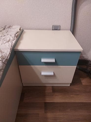 pufik stol: Oğlan və qız üçün, İşlənmiş, 2 təknəfərlik çarpayı, Yazı masası — 7
