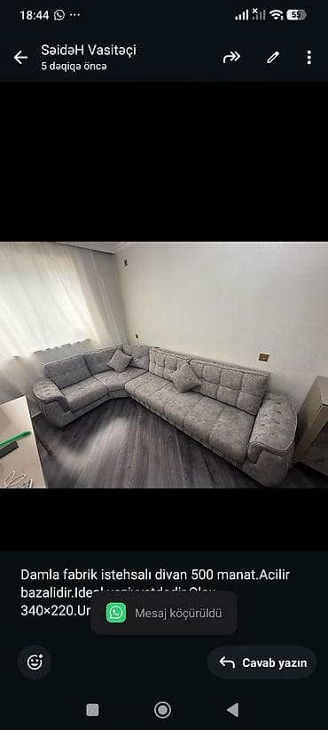 Damla fabrik istehsalı divan 500 manat.Acilir bazalidir.Ideal — 1