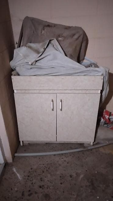 mətbəx mebeli фото: Mətbəx üçün şkaf – iki qapılı, üst hissəsi geniş əlüzyan qab yuyan — 2