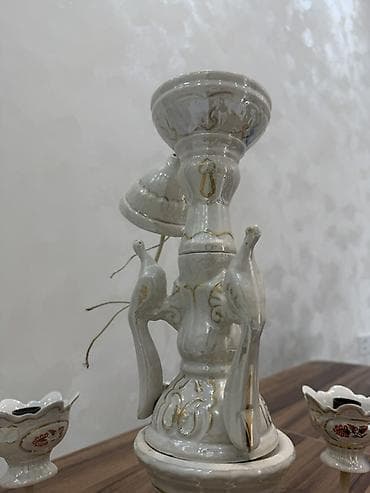 cugun tava: Çılçıraq, 4 lampa, Keramika — 2