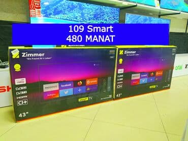 Televizorlar: Zimmer 109 Ekran Smart TV- 400 azn. Sistem Android/ YouTube Play