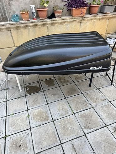avtoservis avadanlıqları: Avtomobil üçün baqaj üstü boks – RICH markası - Korpusu aerodinamik — 2
