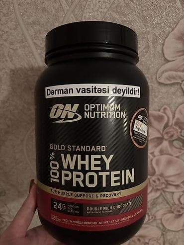 idman şort: Optimum Nutrition Gold Standard Whey Protein (Double Rich Chocolate) — 1