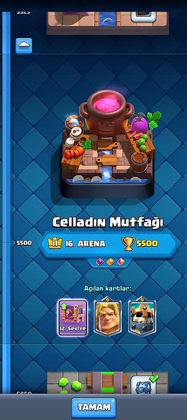 clash royale: Clash Royale oyun hesabı - Arena: 16 (Celladın Mutfăğı), 5500+ kupa - — 1