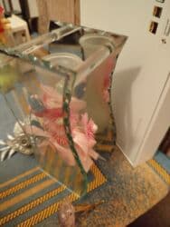 tək qızıl gül: Hədiyyəlik suvenir vaza .Şüsə Dekor stolustu bəzək kimi istifadə — 3