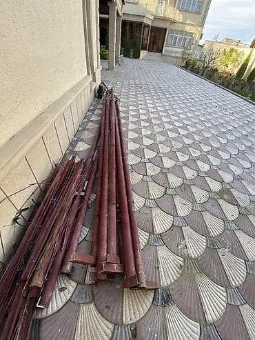 demir ferma satilir: Metall dirəklər və profil dəmirlər dəsti - Material: metal - Rəng — 5