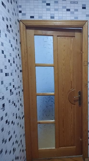 5 ədəd otaq üçün qapı - Material: təbii ağac (şüşəli dizayn) - Model