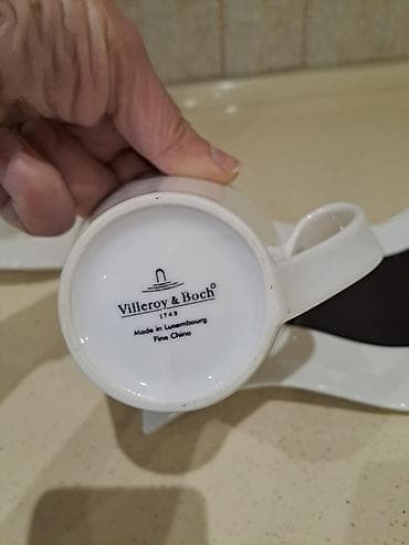 Столовые приборы: Кофейный набор, цвет - Белый, Фарфор, Villeroy & Boch, Германия — 1