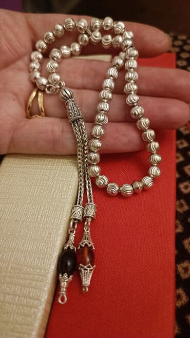 nostril qiymeti: Tesbeh gümüş 925 prob. cekilere gore qiymet deyisir.qiymet 100 — 11