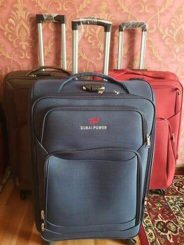 женские чемоданы из поликарбоната: Dubai Power tekstil çamadanlar – təkərlı, çəkilə bilən tutacaqlı səfər — 3