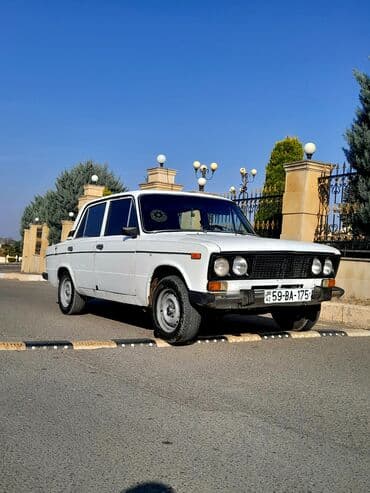 opel suret qutusu: VAZ 2106, ağ rəng, sedan kuzov. Klassik dörd fara ön panel, xrom — 6