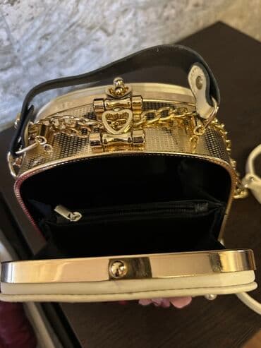 женские сумки на цепочке: Сумка на плечо, Б/у — 4