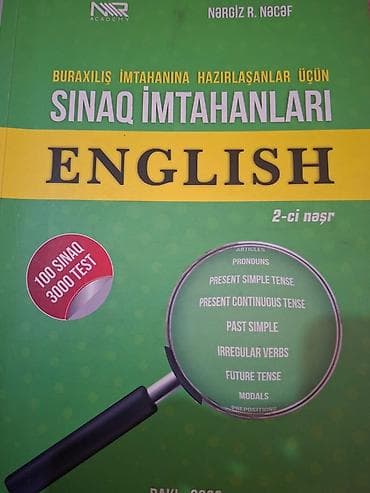 kitabca: Məhsul: “Sınaq İmtahanları – English” hazırlıq kitabı (2-ci nəşr) — 1