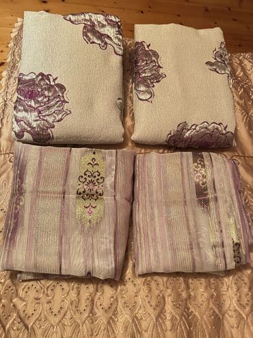 ucuz jaluzi: Pərdə dəstləri - Şəkillərdə bir neçə fərqli model pərdə təqdim — 10