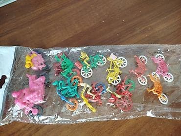 Velosipedçi fiqurları dəsti - Yüngül plastikdən hazırlanıb, stolüstü