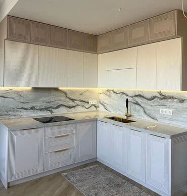 шкаф стеллаж: Кухонный гарнитур на заказ, Самозакрывающие петли, МДФ, Нет кредита, Бесплатная доставка — 1