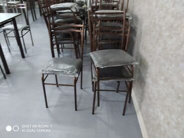stol və stul dəstləri: Yeni, Dördbucaq masa, 4 stul, Açılmayan, Stullar ilə, Metal, Azərbaycan — 9