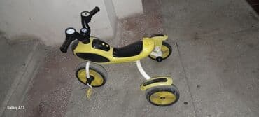 детские машинки на педалях: Uşaq üçtəkərli velosipedi – sarı/qara rəngdə Xüsusiyyətlər: - 3 — 4