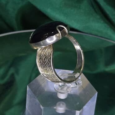 tək qaş uzuk: Üzük, Gümüş, Ametist — 4