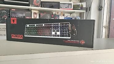Elektronika: HELL SCORPION GK100 – oyun klaviatura və siçan dəsti - Tam ölçülü USB — 1