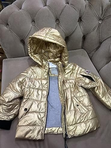 üst geyim: Moncler uşaq qış gödəkçəsi – qızılı rəng qız uçundu 3 4 yaş yeniden — 3