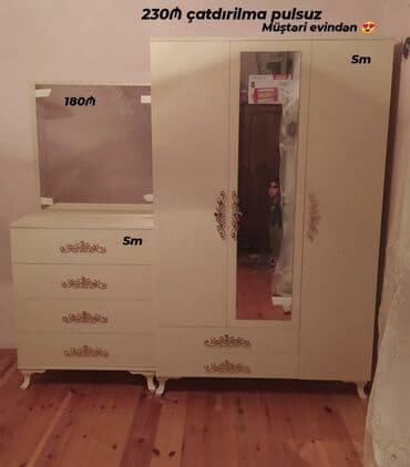 dehliz guzgusu: Yeni, 3 qapılı Düz dolab, Dəhliz dolabı, Azərbaycan — 1