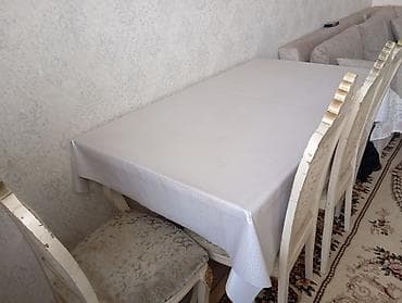 Qonaq otağı üçün, Açılmayan, Dördbucaq masa, 6 stul