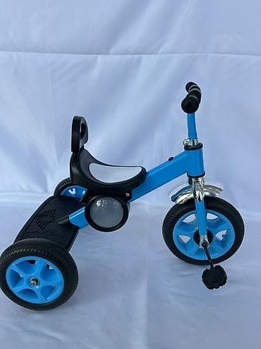 acer elektro scooter: Uşaq üçtəkərli velosipedi - Rənglər: mavi və neon-yaşıl variantları - — 2