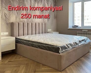 Çarpayılar: Yeni, İkinəfərlik çarpayı, Bazasız, Matras ilə, Siyirməsiz, Azərbaycan — 1