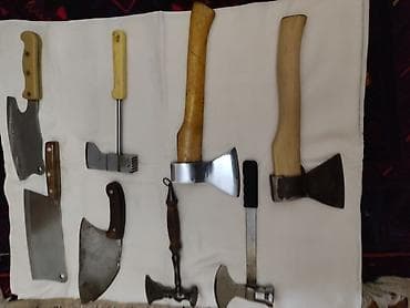 Ручные механические инструменты: Mətbəx və ət kəsimi alətləri dəsti herenin oz qiymeti var. Tərkib: - — 3