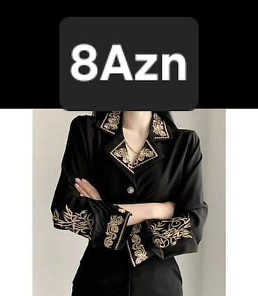 qış geyimləri: Qadın geyimləri koleksiyası 1) Cins köynək-bluz - Qısaqol, ikiqat — 2