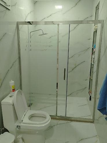 dush kabina: Üstü açıq kabina, Düzbucaqlı — 2