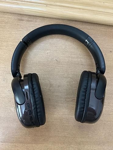 iphone qulaqciq: Qulaqlıqlar – simsiz/simli over-ear model - Rəng: qara - Yastıqlı — 1