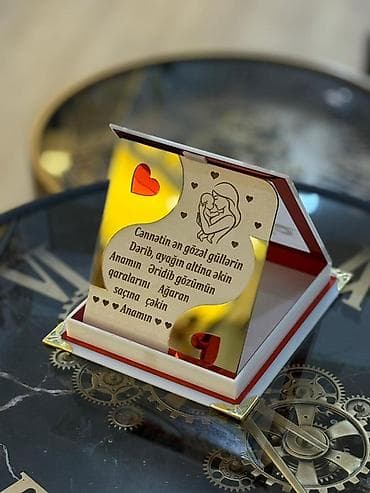 hediyyeler instagram: Akrildən hazırlanmış dekorativ hədiyyə qutusu – “Canım Anam” yazılı - — 2