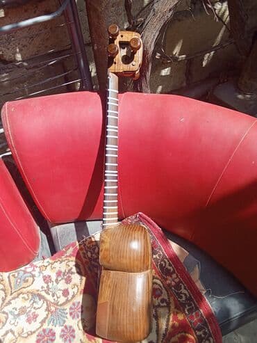Musiqi alətləri: Taxtadan hazırlanmış, bədəni iki hissəli, uzun qollu simli musiqi — 1