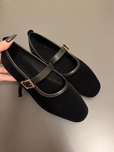 Çəkmələr: Baletkalar, Ölçü: 38, rəng - Qara, Yeni — 1