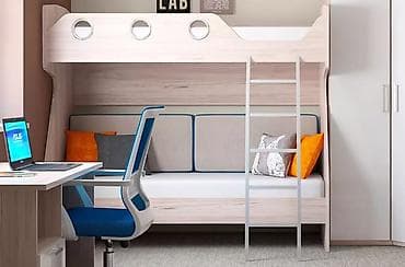 Oğlan və qız üçün, İşlənmiş, Çarpayı, Matras ilə, Siyirməsiz, Taxta